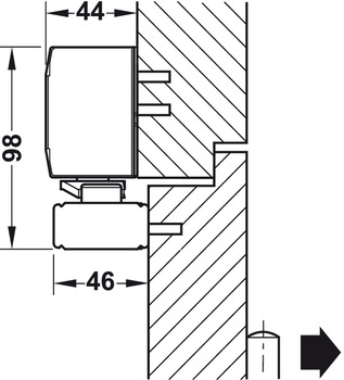 Bovenliggende deurdranger, DCL 94 FE, EN 2-5, Startec