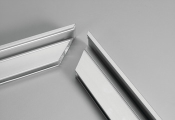 Hoekverbinder, voor aluminium kaderprofiel voor glas 23/26/38 x 14 mm