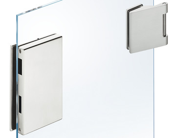 Tegenstuk-garnituur voor glazen deuren, GPH 203, StarTec, met 3-delige scharnieren