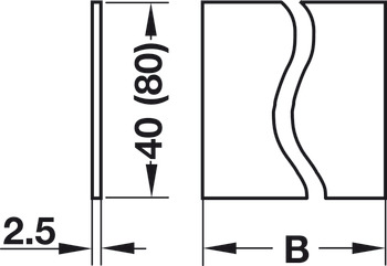 Dwarsverdeler, standaard, opslag-/ apotheekindelingssysteem variant B, C en D
