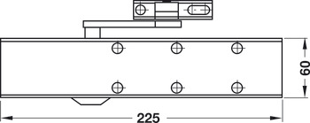 Bovenliggende deurdranger, TS 73 V, met vlakke vastzetarm, EN 2–4, Dorma