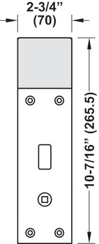 Deurterminalmodule, DT 750, voor binnendeuren en deuren van gastenkamers, met draaiknop met Bluetooth interface