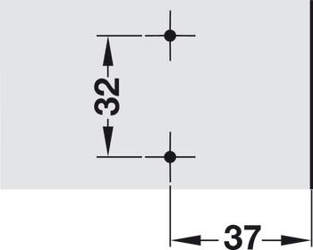 Hoekwig, -5°, 6 mm, Clip/Clip Top, om eronder te leggen bij hoektoepassingen