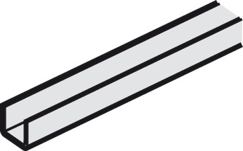 U-geleiderail, voor ondergeleiderwiel
