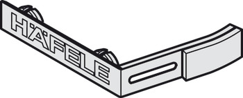 Glijborstelset, voor reiniging looprail met Häfele-logo