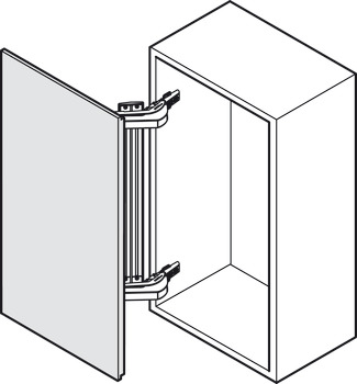 Dwarsverbinderprofiel voor zwenkdeurbeslag, voor Swingfront 17 FB, voor houten deuren