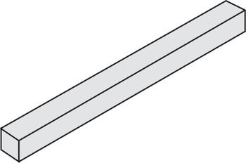 Vierkantstift, 7 mm, voor raamgrepen