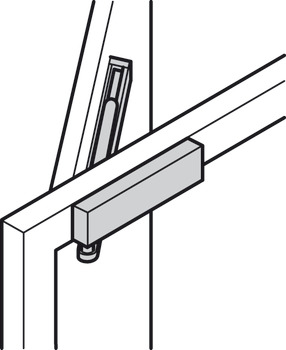 Bovenliggende deurdranger, TS 5000, EN 2–6, met afdekkap en vastzetinrichting