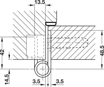 Scharnier voor utiliteitsbouw, Simonswerk VX 7729/160, voor stompe deuren voor de utiliteitsbouw tot 160 kg