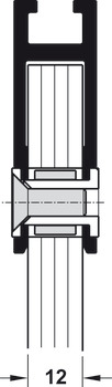 Schuifdeuraandrijving, voor houten en glasdeuren