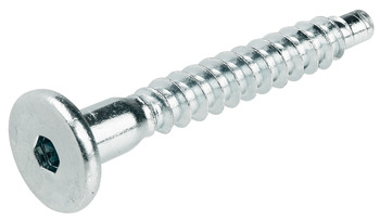 Eéndelige verbinder, Confirmat, cilinderkop, voor boorgat-Ø 5 mm