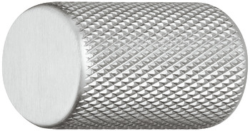Meubelknop, aluminium, diameter 17 mm
