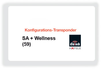 Configuratie-key card, SA + Wellness 59, Dialock