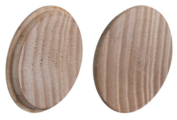 Afdekkap, massief hout onbehandeld, voor blind boorgat Ø 35 mm