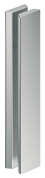Schuifdeur-komgreep, greep tweezijdig, aluminium, voor glazen deuren