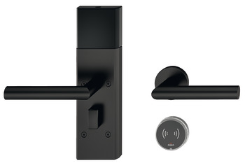 Deurterminalmodule, Häfele Dialock DT 710 met open Bluetooth interface SPK, voor binnendeuren en deuren van gastenkamers, met draaiknop
