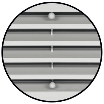 Ventilatierooster, kunststof met frame, Startec