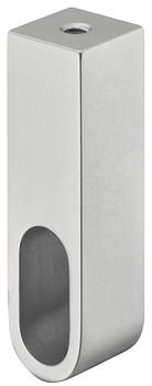 Plafonddrager, aluminium, voor garderobebuis OVA 30 x 14 mm