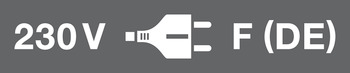Voedingskabel met tuimelschakelaar, SV16, met stekkerverbinder en geaarde stekker