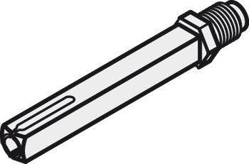 Vierkante stift, Bisschop, wisselstift 10 mm, M12